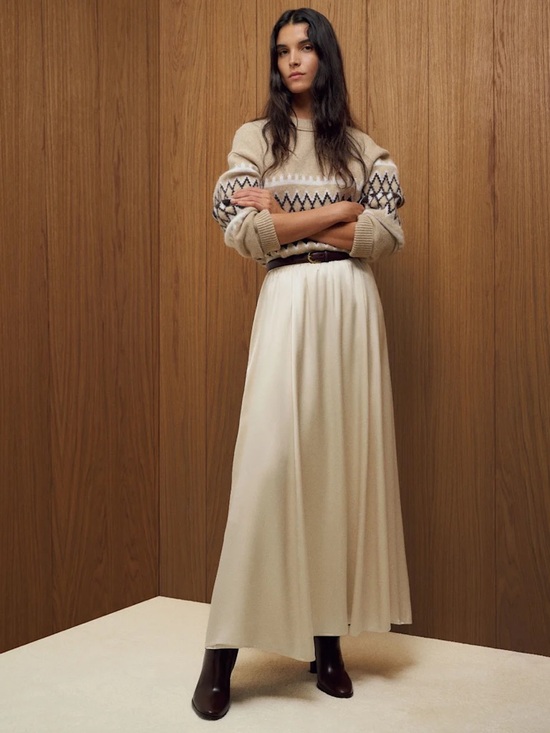 Reformation Dresses & Skirts - NEW Reformation Gemma Long Silk Skirt Almond Cream Elastic Waist | US 0 UK 4